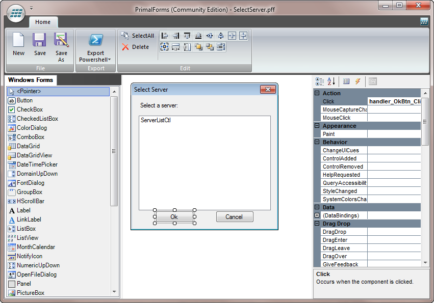 jazz up your vbscripts with powershell and windows forms sapien blog vbscript form example